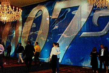 Outside the MGM luncheon