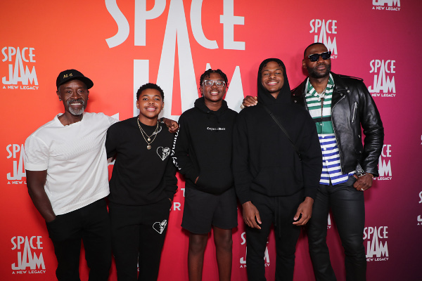 Don Cheadle, Cedric Joe, Bryce James, Bronny James, LeBron James