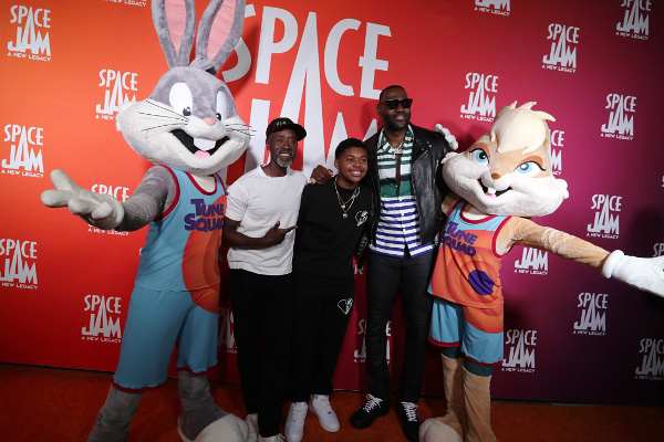 Bugs Bunny, Don Cheadle, Cedric Joe, LeBron James, Lola Bunny